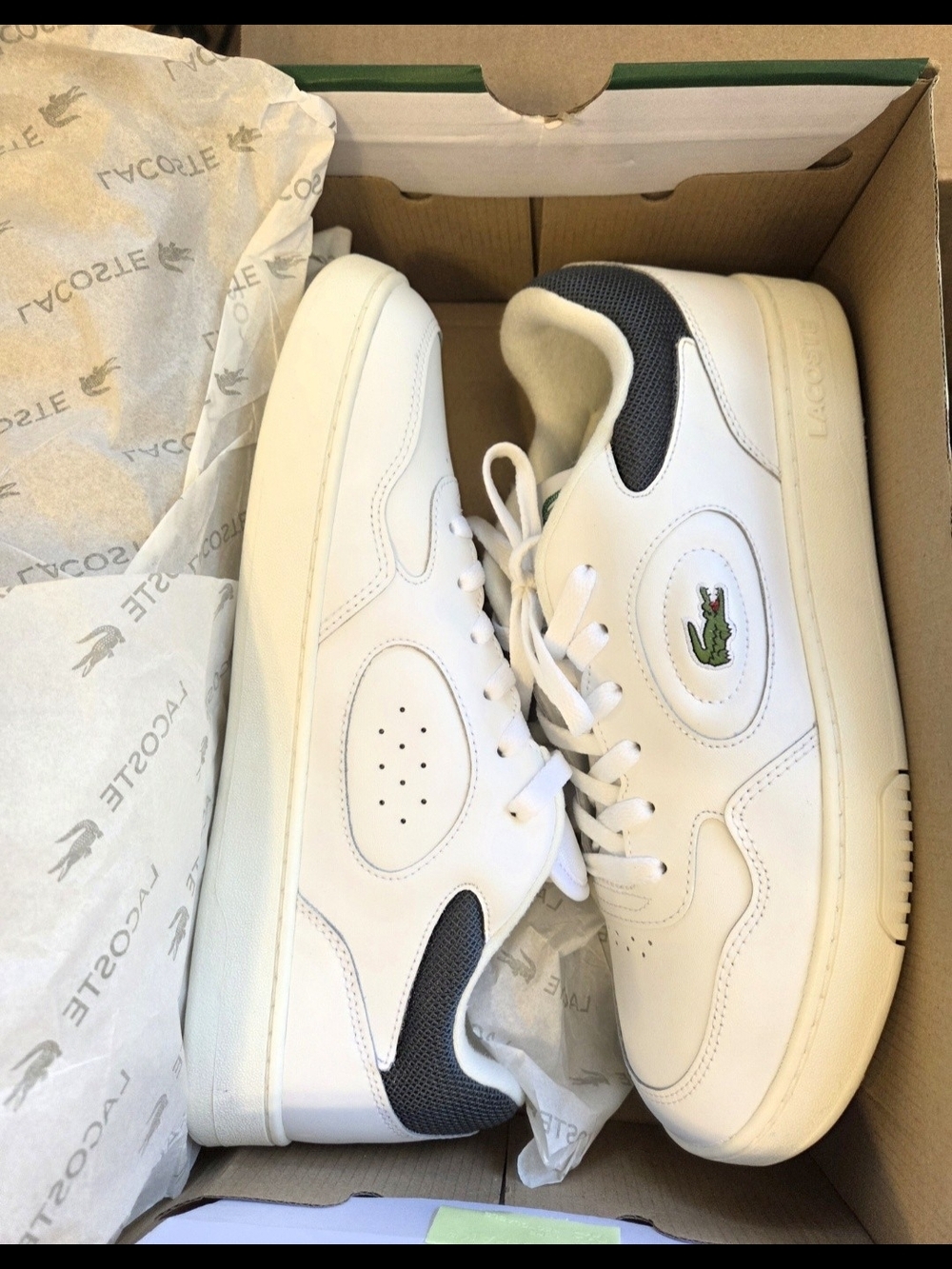 Lacoste Court White Lineset Athletic Sneakers US Men's Size 10.5 NIB - Picture 10 of 12